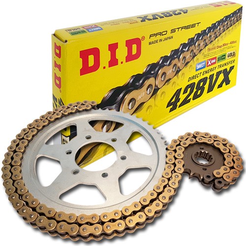 Kit catena did acciaio - acciaio, 428vx